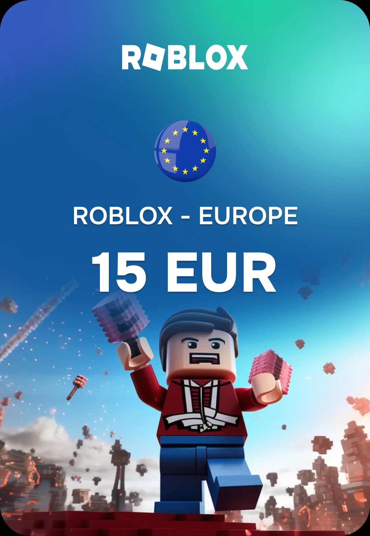 Карта пополнения Roblox - Европа 15 EUR