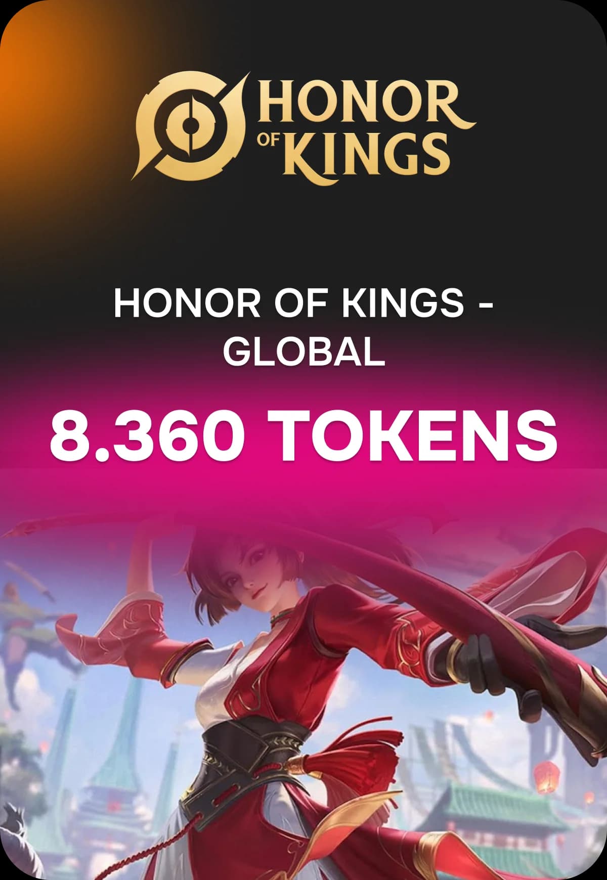 Игровая валюта Honor of Kings - Global 8360 Tokens